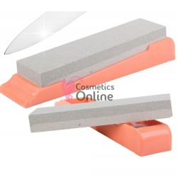 Piatra de ascutit brici sau cutit dubla cu asperitate 200 si 400 PTB006CC + Suport